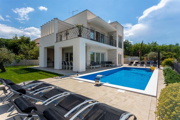 A heated pool