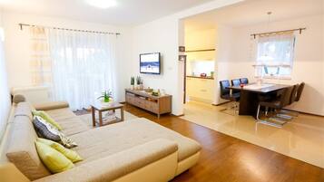 TV, fireplace, stereo