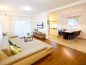 TV, fireplace, stereo