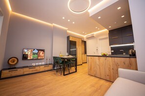 Appartement, 1 chambre, balcon (3) | Salle de séjour