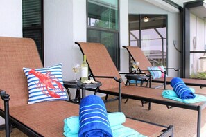 Terrace/patio - Just beachy Pool Gulf access (Cape Coral)