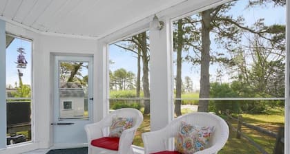 Cottage w Private Creek, Sunroom, Fire Pit, & WiFi