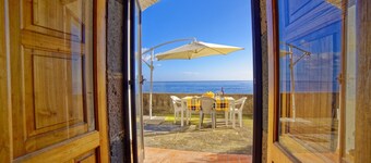 sea view house with Etna behind