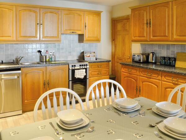 Oven, dishwasher, high chair, freezer