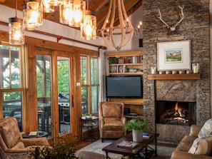 Interior - Luxury Cottage-Amazing Views, Hot Tub, Game Room, Blue Ridge Mountain Club (Boone)