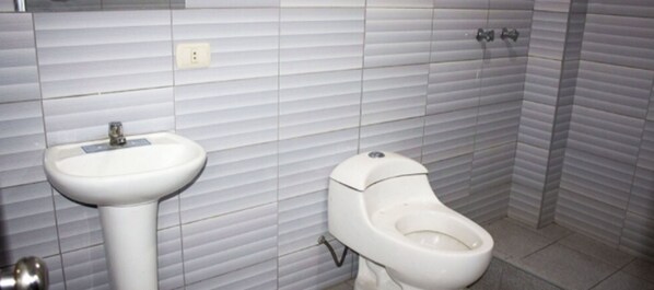 Douche, serviettes fournies