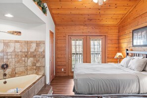 Iron/ironing board, free WiFi, bed sheets - Getaway Cabin for Two with Fireplace & Whirlpool Tub - Minutes from Entertainment! (Branson)