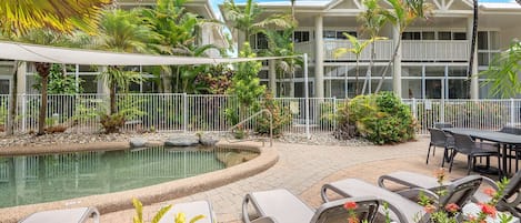 A heated pool
