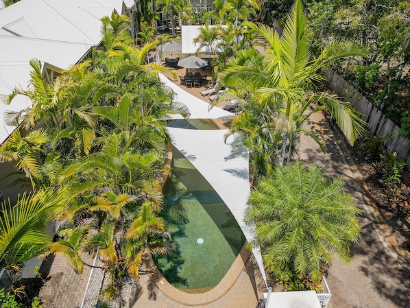 A heated pool