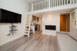 Ferienhaus, 1 Queen-Bett und Schlafsofa | Wohnzimmer