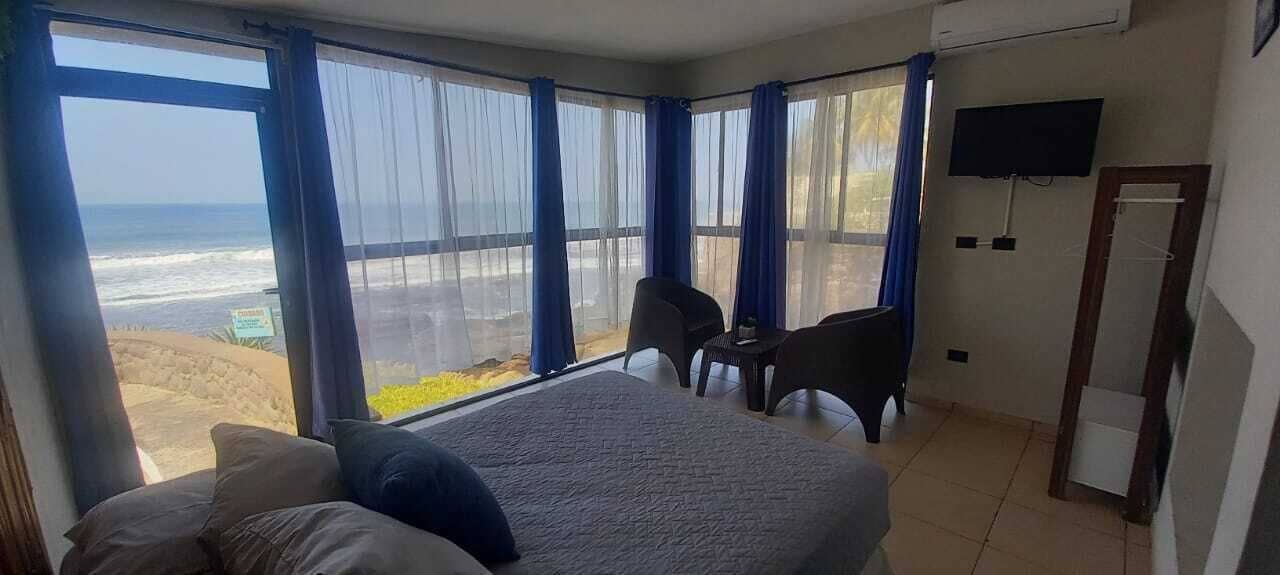 Phòng có tầm nhìn toàn cảnh, 1 phòng ngủ, quang cảnh bãi biển | Bộ đồ giường cao cấp, chăn bông 