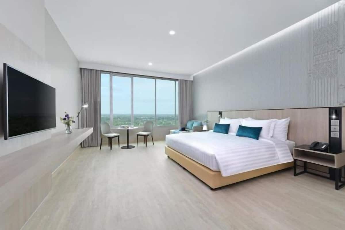 2 Schlafzimmer, Zimmersafe, Schreibtisch, Verdunkelungsvorhänge
