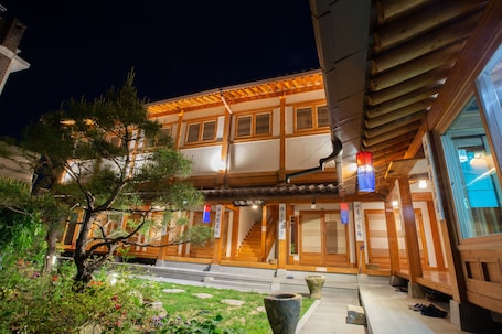 Front of property - evening/night