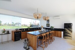 Dining - Villa SisSa, Deluxe Villa with Rooftop Lounge, 5 mins drive to beaches nearby. (Canggu)