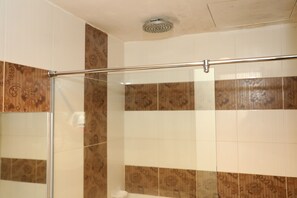 Habitación familiar | Baño | Ducha y cabezal de ducha tipo lluvia