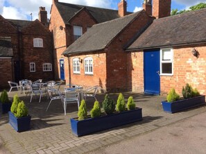 Outdoor banquet area