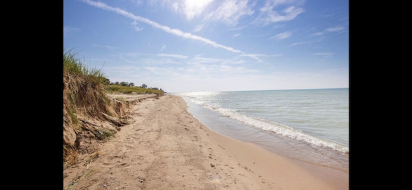 Enjoy a serene beach experience with access to the ocean.