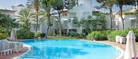 A heated pool