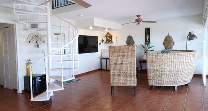 Our place overlooks the Atlantic. Our marina is less than 50 ft from our patio