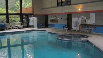 Indoor pool, a heated pool