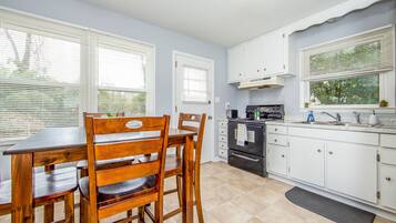 Microwave, oven, stovetop, dishwasher