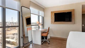 Premium Quadruple Room, 1 King Bed, Non Smoking, Corner (Larger Room) | Premium bedding, in-room safe, desk, laptop workspace