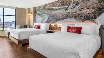 Premium bedding, in-room safe, individually decorated