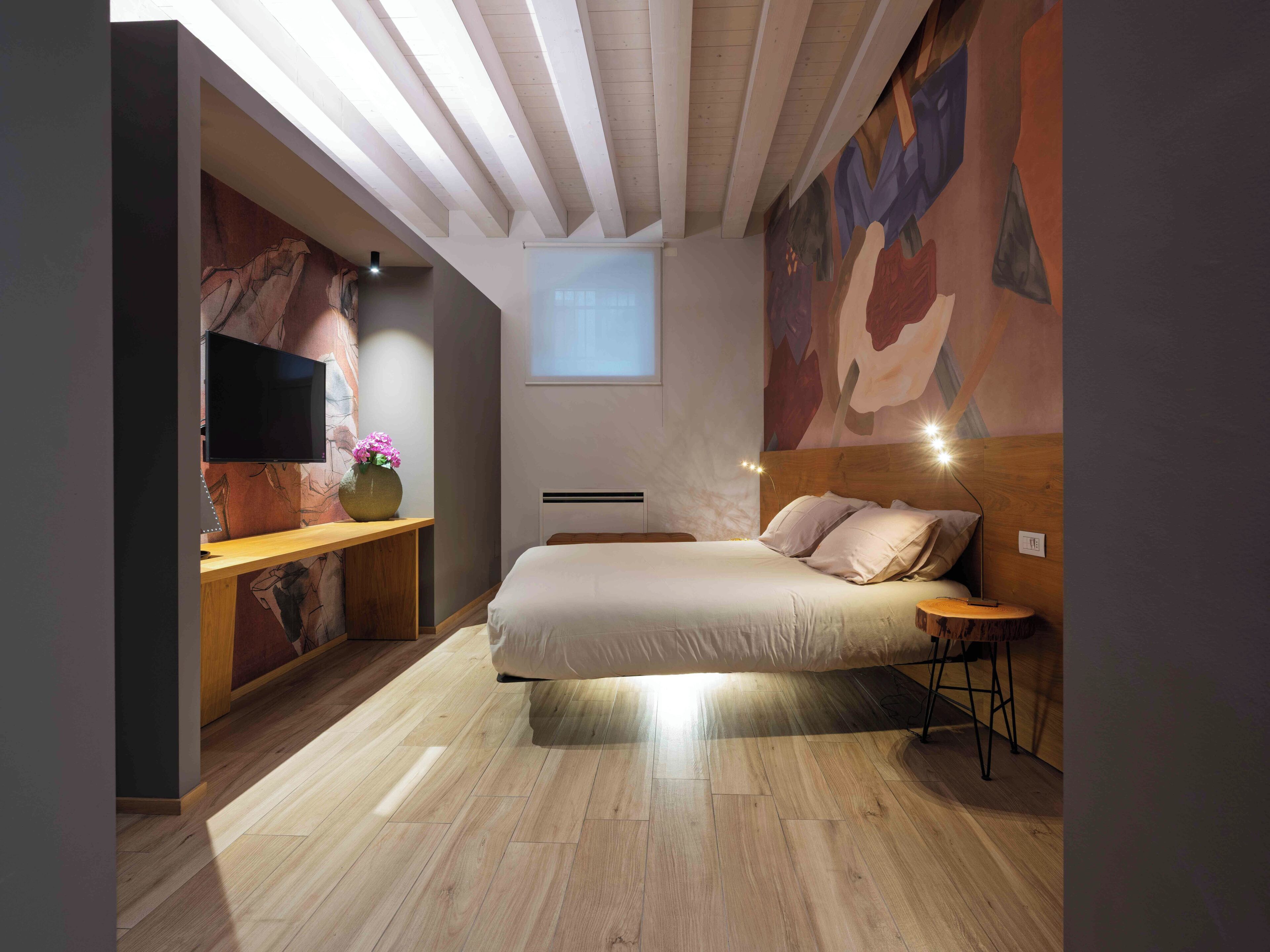 豪華公寓 (Pozzobon) | 高級寢具、羽絨被、Select Comfort 床墊、迷你吧