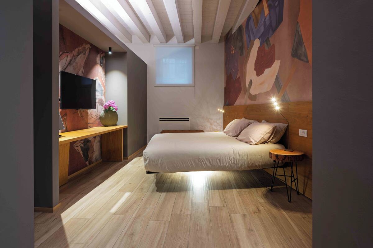 ดีลักซ์อพาร์ทเมนท์ (Pozzobon) | เครื่องนอนระดับพรีเมียม, ผ้านวมขนเป็ด, เตียง Select Comfort, มินิบาร์