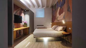 Deluxe-Apartment (Pozzobon) | Hochwertige Bettwaren, Daunenbettdecken, Select-Comfort-Betten, Minibar