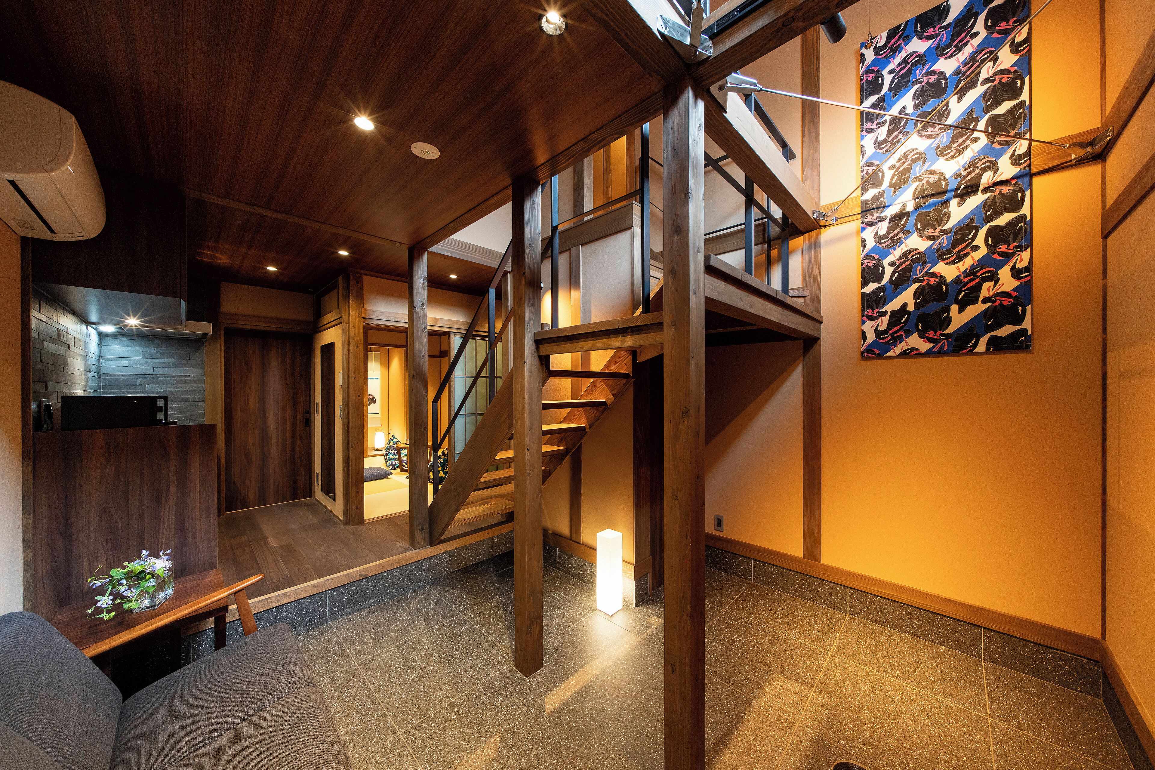 Rumah Tradisional, 2 kamar tidur, Bebas Asap Rokok, dapur (YUZEN) | 2 kamar tidur, brankas, dan didekorasi berbeda-beda