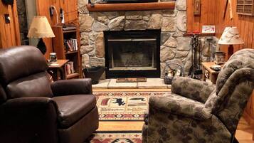 TV, fireplace, DVD player