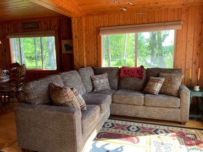 TV, fireplace, DVD player