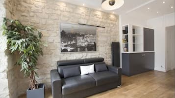 Smart TV, DVD player, books