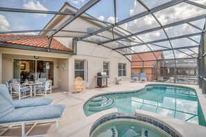 Outdoor pool - Private Pool and Roomy Game Room With CDC Cleaning Standards! - #5av413 (Davenport)