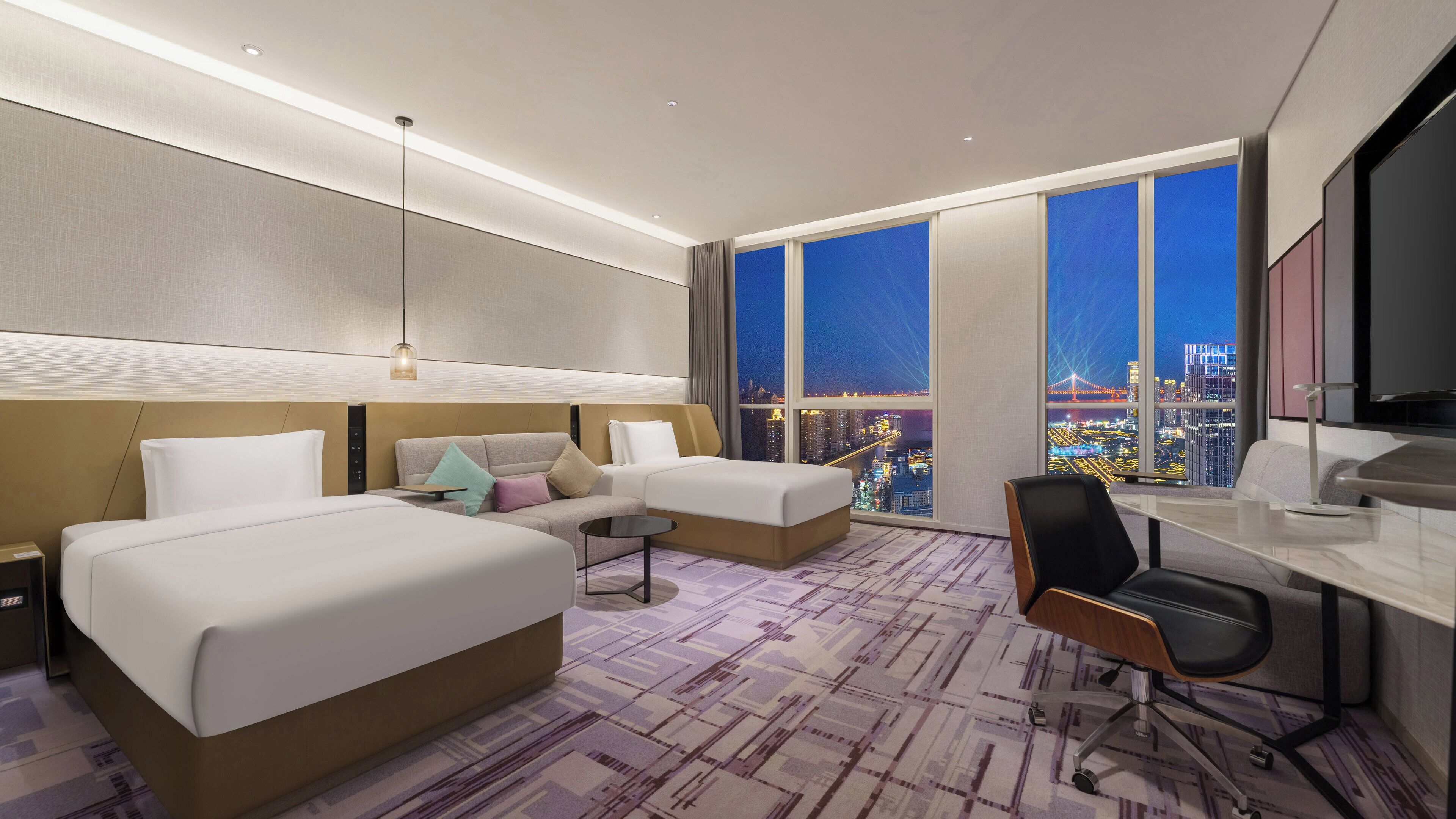 Standard Room, 2 Twin Beds, Club Lounge Access, Ocean View | Minibar, in-room safe, desk, soundproofing