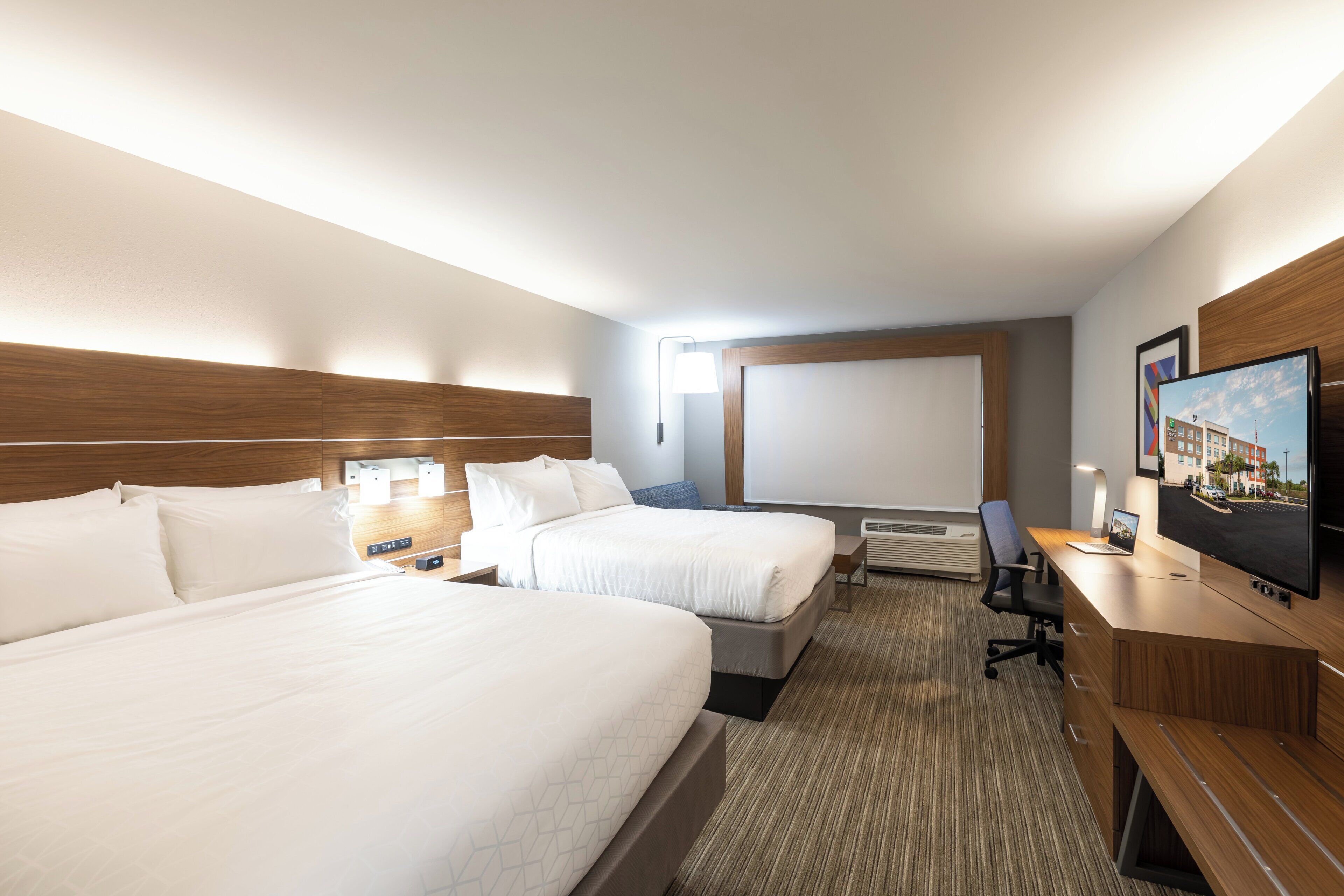 Standard Room, 2 Queen Beds | Pillowtop beds, in-room safe, desk, laptop workspace