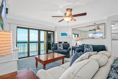 Luxury direct oceanfront 3/3 corner penthouse with heated pool and garage parking