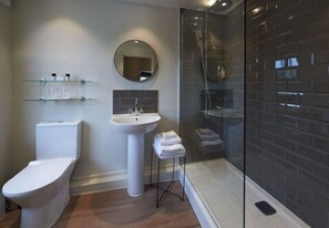 Combined shower/tub, rainfall showerhead, free toiletries, hair dryer - The Swan at Forest Row (Forest Row)