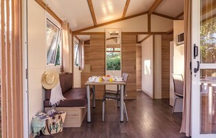 Cabaña familiar | Escritorio, espacio para trabajar con un portátil, wifi y ropa de cama