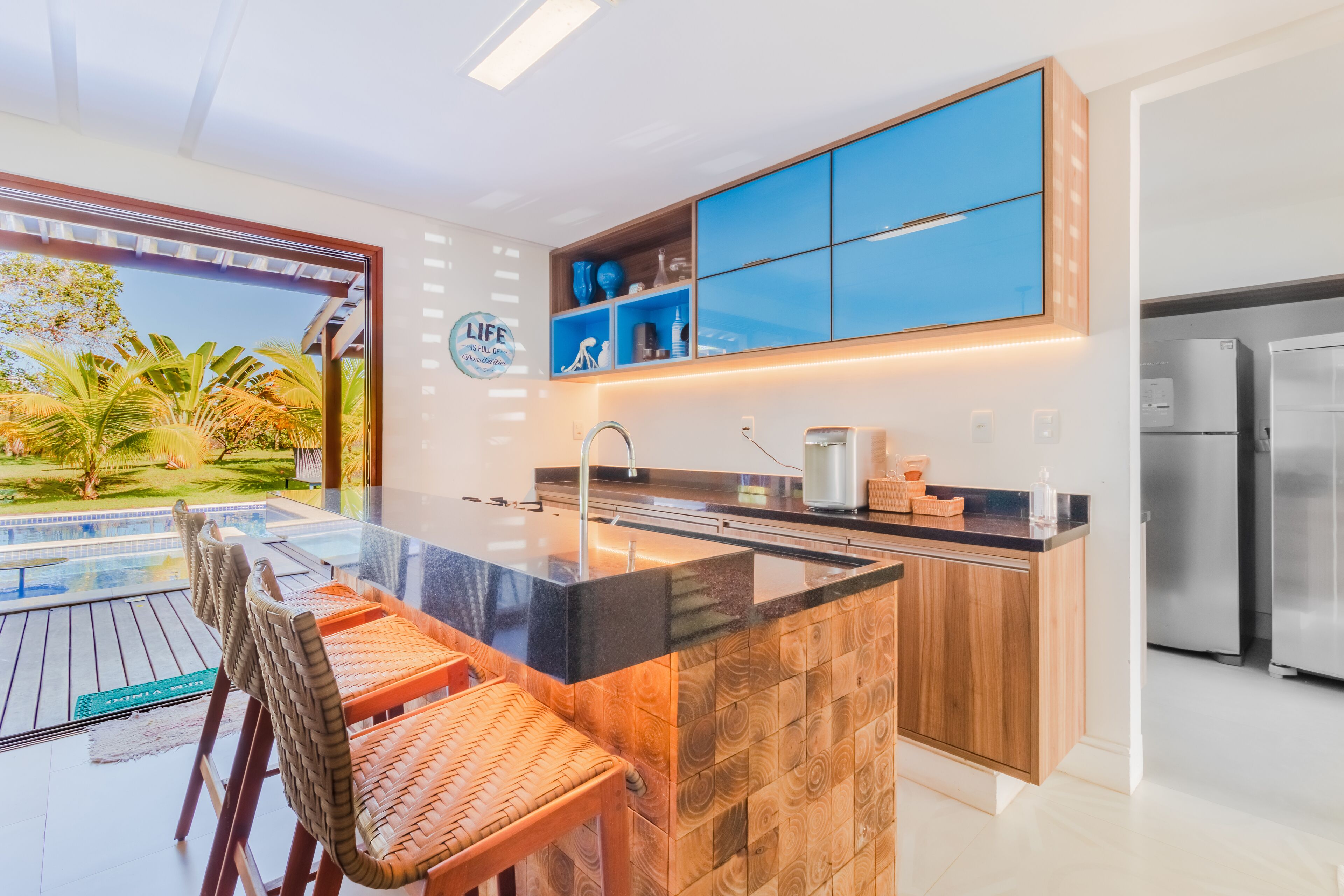 Ferienhaus | Eigene Küche | Großer Kühlschrank, Mikrowelle, Herdplatte, Toaster