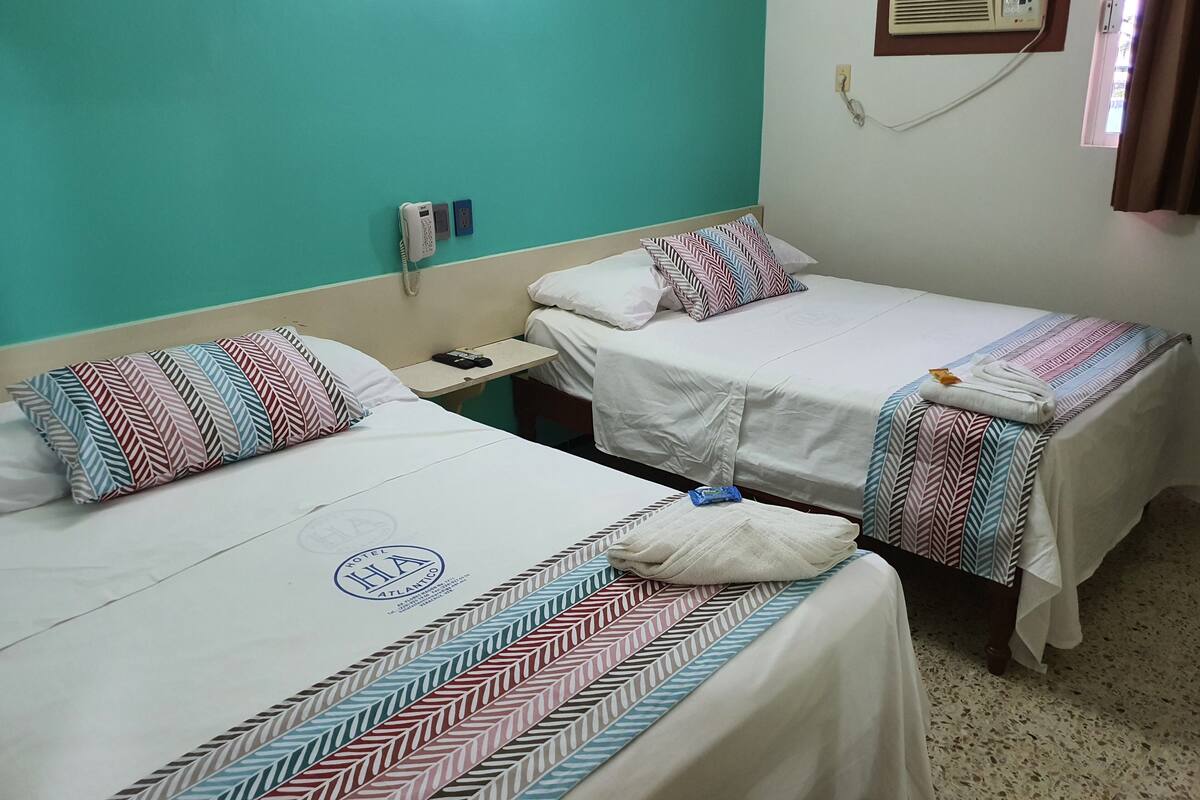 Family Double Room | Blackout drapes, WiFi (free), bed sheets