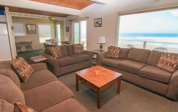 Ferienhaus, Mehrere Betten (Wave Watchers) | Wohnzimmer