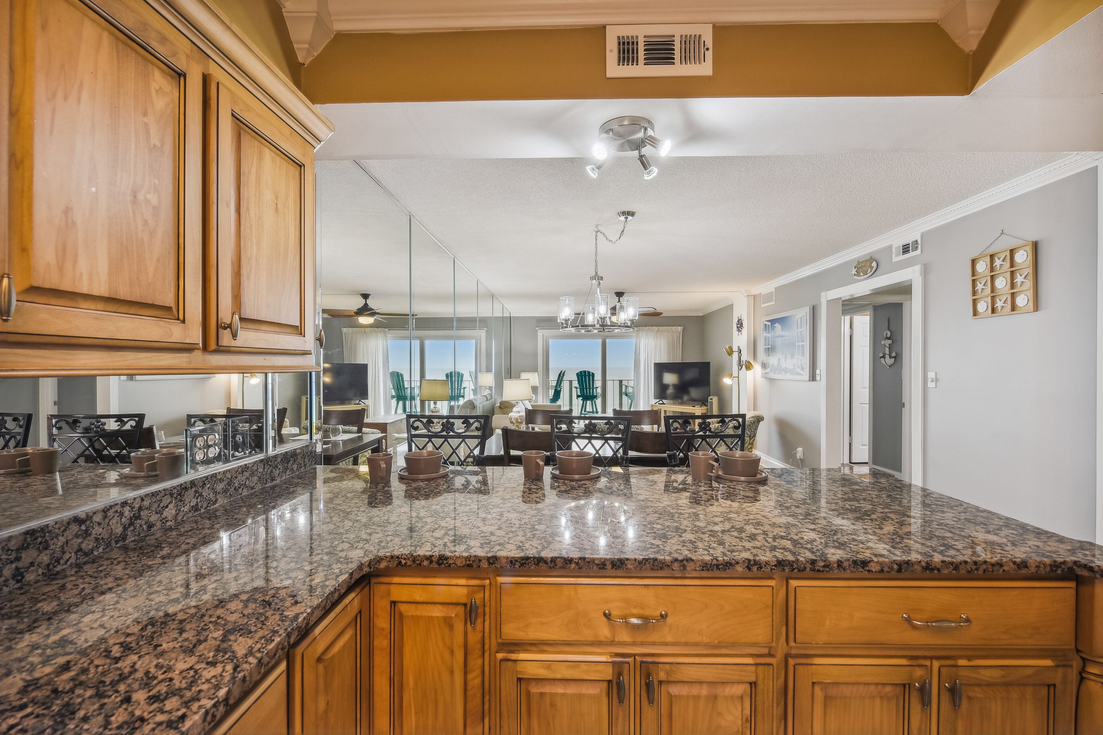 Condo, 2 Bedrooms, Balcony, Ocean View (514) | Private kitchen | Full-size fridge, microwave, stovetop, dishwasher