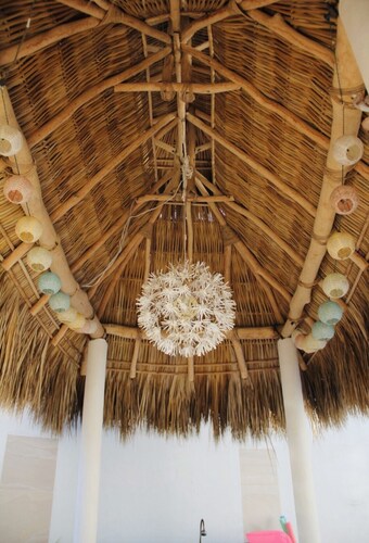 Casa con alberca privada y palapa a solo 6 min de la playa