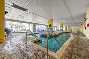 Indoor pool, a heated pool