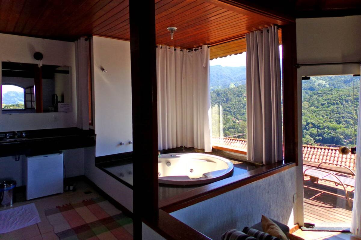 Chalet, bain à remous