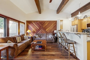 TV, fireplace, DVD player