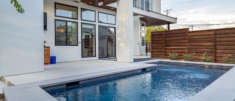 A heated pool