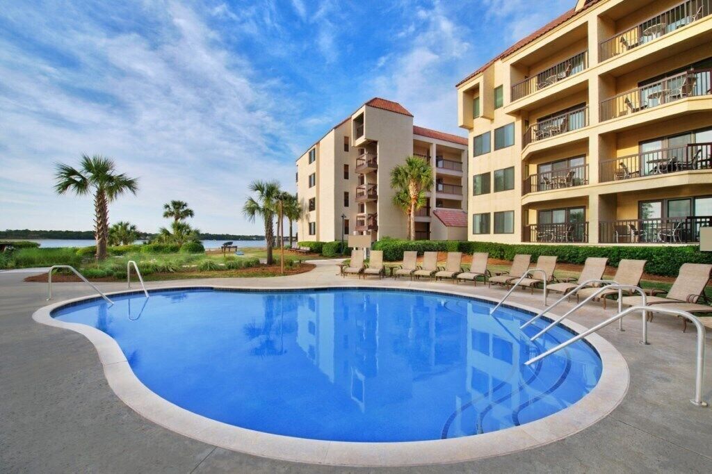 A heated pool